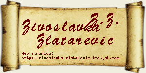 Živoslavka Zlatarević vizit kartica